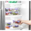 Joyful by JoyJolt 24-Piece Purple Glass Storage Container Set with Leakproof Lids