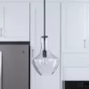 Kichler 42141OZCS Everly Olde Bronze Modern/Contemporary Seeded Glass Teardrop Pendant Light