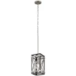 Kichler Stetton Anvil Iron and Distressed Antique Grey Farmhouse Square Mini Pendant Light