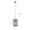 Kichler Stetton Anvil Iron and Distressed Antique Grey Farmhouse Square Mini Pendant Light