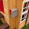 KidKraft Modern Outdoor Wooden Playhouse with Picnic Table, Mailbox and Outdoor Grill, Gift for Ages 3+