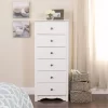 Lark Manor Alyrah 6 Drawer 23.25" W Lingerie Chest, White Lark Manor Alyrah 6 Drawer 23.25 W Lingerie Chest, White