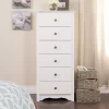 Lark Manor Alyrah 6 Drawer 23.25" W Lingerie Chest, White Lark Manor Alyrah 6 Drawer 23.25 W Lingerie Chest, White