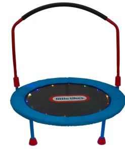 Little Tikes Light-Up 3-foot Trampoline with Folding Handle for Kids Ages 3 to 6