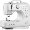 MICHLEY LSS-505+ Desktop 12-Stitch Sewing Machine , White