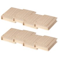 Make Market 8 Pack: 9.75" Wooden Book Box