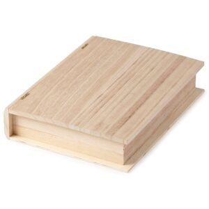 Make Market 8 Pack: 9.75" Wooden Book Box