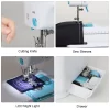 NEX NX-BSM505B Mechanical Portable Sewing Machine with Two Speed Control, Double Thread, 12 Pre-Set Stitches