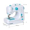 NEX NX-BSM505B Mechanical Portable Sewing Machine with Two Speed Control, Double Thread, 12 Pre-Set Stitches