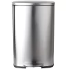 Pirecart 13.2 Gallon / 50L Stainless Steel Garbage Can for Office Bedroom Bathroom