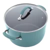 Rachael Ray Cucina Nonstick Cookware and Prep Bowl Set, 12-Piece - Agave Blue Rachael Ray Cucina Nonstick Cookware and Prep Bowl Set, 12-Piece - Agave Blue