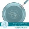 Rachael Ray Cucina Nonstick Cookware and Prep Bowl Set, 12-Piece - Agave Blue Rachael Ray Cucina Nonstick Cookware and Prep Bowl Set, 12-Piece - Agave Blue