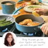 Rachael Ray Cucina Nonstick Cookware and Prep Bowl Set, 12-Piece - Agave Blue Rachael Ray Cucina Nonstick Cookware and Prep Bowl Set, 12-Piece - Agave Blue