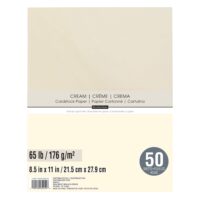Recollections 12 Packs: 50 ct. (600 total) Cream 8.5" x 11" Cardstock Paper