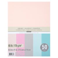 Recollections 12 Packs 50 ct. (600 total) Dreamy 8.5 x 11 Cardstock Paper