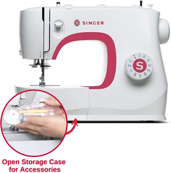 SINGER MX231 Sewing Machine With Accessory Kit & Foot Pedal 97 Stitch