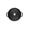STAUB Cast Iron Round Cocotte, 5.5-quart, Black Matte, Made in France