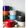 STAUB Cast Iron Round Cocotte, 5.5-quart, Black Matte, Made in France