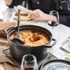 STAUB Cast Iron Round Cocotte, 5.5-quart, Black Matte, Made in France