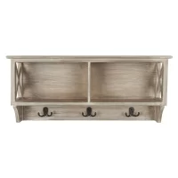 Safavieh Home Collection Freya Grey Hanging Storage Wall Coat Rack, Gray
