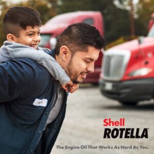 Shell Rotella T5 Synthetic Blend 15W-40 Diesel Engine Oil, 2.5 Gallon