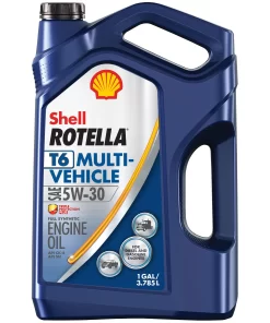 Shell Rotella T6 Multi-Vehicle Full Synthetic 5W-30 Diesel Engine Oil, 1 Gallon
