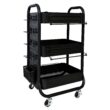 Simply Tidy Gramercy Rolling Cart, Black