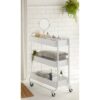 Simply Tidy Hudson Rolling Cart, White