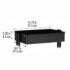 Simply Tidy Lexington 3-Tier Rolling Cart, Matte Black Simply Tidy Lexington 3-Tier Rolling Cart, Matte Black