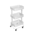 Simply Tidy Lexington 3-Tier Rolling Cart, White
