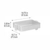 Simply Tidy Lexington 3-Tier Rolling Cart, White