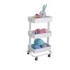 Simply Tidy Lexington 3-Tier Rolling Cart, White