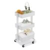 Simply Tidy Lexington 3-Tier Rolling Cart, White