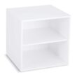 Simply Tidy Modular Cube with Shelf, White