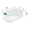 Sterilite 106 Qt Plastic Storage Container (4 Pack) and 64 Qt Box (6 Pack)