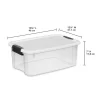 Sterilite 116-Qt. Latch Lid Tote (4-Pack), 18-Qt. Latch Lid Tote (6-Pack)