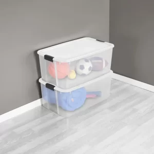 Sterilite 116-Qt. Latch Lid Tote (4-Pack), 18-Qt. Latch Lid Tote (6-Pack)