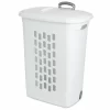 Sterilite 12228003 Ultra Wheeled Hamper, White Lid & Base w/ Plastic Handle & Wheels, 3-Pack Sterilite 12228003 Ultra Wheeled Hamper, White Lid & Base w/ Plastic Handle & Wheels, 3-Pack