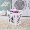 Sterilite 12258004 Ultra Easy Carry Hamper, White Hamper w/Titanium Inserts, 4-Pack Sterilite 12258004 Ultra Easy Carry Hamper, White Hamper w/Titanium Inserts, 4-Pack