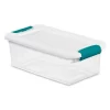 Sterilite 15 Qt Latch Lid Tote, 24 Pack, and 6 Qt Latch Lid Tote, 12 Pack