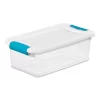 Sterilite 15 Qt Latch Lid Tote, 24 Pack, and 6 Qt Latch Lid Tote, 12 Pack