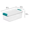 Sterilite 15 Qt Latch Lid Tote, 24 Pack, and 6 Qt Latch Lid Tote, 12 Pack