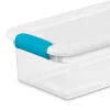 Sterilite 15 Qt Latch Lid Tote, 24 Pack, and 6 Qt Latch Lid Tote, 12 Pack