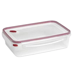 Sterilite 16-Cup Rectangle UltraSeal Food Storage Container, Red 8 Ct