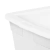 Sterilite 16668004 90 Quart/85 Liter Storage Box, Clear with a White Lid, 4-Pack Sterilite 16668004 90 Quart/85 Liter Storage Box, Clear with a White Lid, 4-Pack