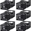 Sterilite 16929006 Plastic Storage Box Crate, Black (12 Pack)