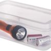 Sterilite 18058606 Large Flip Top, Clear, 6-Pack
