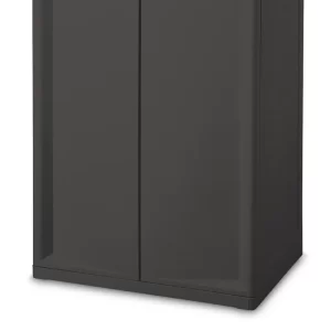 4-Door 5' Storage Cabinet, White Stipple