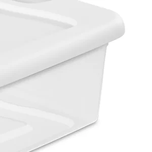 Sterilite 32 Qt Latch Lid Tote, 6 Pack, & 15 Qt Latch Lid Tote, 12 Pack