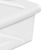 Sterilite 32 Quart Clear Stackable Latching Storage Box Containers, 18 Pack
